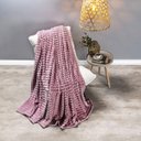 Ver imagem 5 de Cobertor Microfibra Fleece Willow Queen Canelado Mantinha Coberdrom Cobertor Grosso Micro Peony