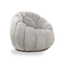 Ver imagem 6 de Poltrona Decorativa Orgânica Fixa Cloud Bouclê Cinza Claro E03 - D’Rossi