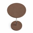 Ver imagem 3 de Mesa Lateral em Concreto Uhpc Diam.42 Atmosfera Solo 42x53 Textura Bruta Haste Aço Inox