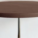 Ver imagem 6 de Mesa Lateral em Concreto Uhpc Diam.42 Atmosfera Solo 42x53 Textura Bruta Haste Aço Inox