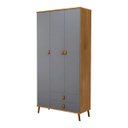 Ver imagem 2 de Guarda Roupa Compacto Jujuba Moderno Mdf Qualidade Premium:cinza