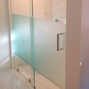 Ver imagem 2 de Película Jateada Para Vidro Box Vitrine Janela Fosca Adesivo Transparente 0,75x2,50m