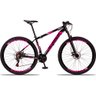 Bicicleta Aro 29 Quadro 17 Alumínio 21v Freio a Disco Mecânico Aluminum Preto/Rosa - Raider - 3