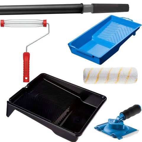 Pad + Bandeja 2,7l + Cabo Extensor 1,28m + Rolo 23cm Antirespingo + Suporte Garfo 23cm + Bandeja 250