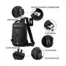 Bolsa Masculina Casual Viagem Impermeável C Carregamento Usb:cinza - 4