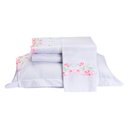 Ver imagem 1 de Jogo de Cama Emozione Casal Queen 4 Peças (Bordado) Branco