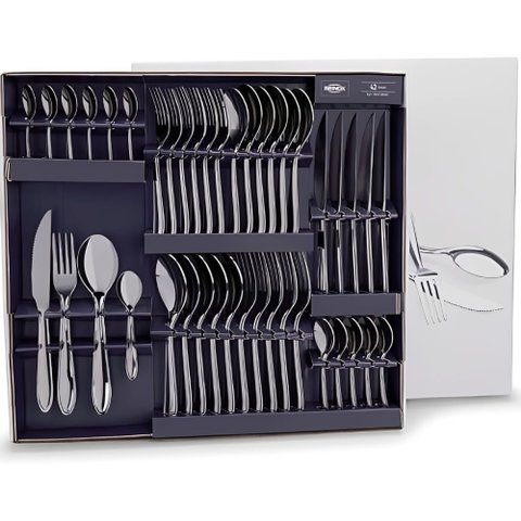 Conjunto Faqueiro em Aço Inoxidável Lyon com 42 Peças - 5101/118 - Brinox