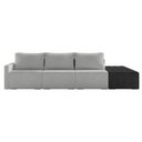 Ver imagem 4 de Sofá Ilha Modular Living com Puff 342cm Georgia K04 Bouclê Cinza/preto - Mpozenato