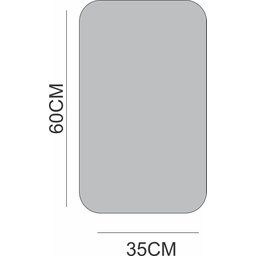 ESPELHO DECORATIVO RETANGULAR 60CMX35CM MODERNO LUXO SALA QUARTO BANHEIRO - 3