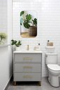 Ver imagem 2 de ESPELHO DECORATIVO RETANGULAR 60CMX35CM MODERNO LUXO SALA QUARTO BANHEIRO
