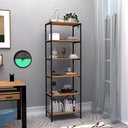 Ver imagem 4 de Kit 02 Estantes Livreiro Multiuso Industrial 180cm Preto