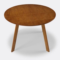 Mesa de Jantar Redonda Espanha 110 Cm Cor Castanho - 6