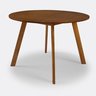 Mesa de Jantar Redonda Espanha 110 Cm Cor Castanho - 5