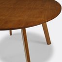 Ver imagem 4 de Mesa de Jantar Redonda Espanha 110 Cm Cor Castanho