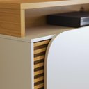Ver imagem 4 de Home Theater 2 Portas para TV'S até 75" Jurerê - Naturale/Off White Matte