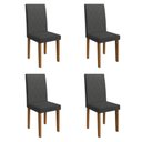 Ver imagem 1 de Kit 4 Cadeiras de Jantar Estofadas 43,5cm Multimóveis CR50219
