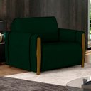Ver imagem 2 de Poltrona Decorativa para Sala de Estar 98cm Amaranto M22 Veludo Verde - Mpozenato
