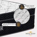 Ver imagem 6 de Cama Box com Baú Casal 138cm Royal Air com Colchão Molas Ensacadas Suede Bege Royal