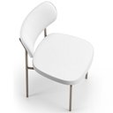 Ver imagem 3 de Kit 08 Cadeiras Decorativas para Sala de Jantar Melina Base Arena L02 Facto Branco - Lyam Decor