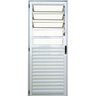 Porta Basculante 2,10x0,80 Lado Esquerdo Alumínio Branca - 1
