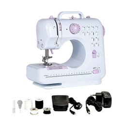 Mini Máquina de Costura Portátil:branco - 3