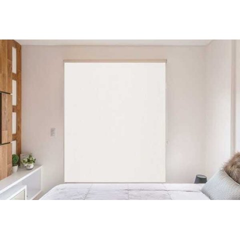 Persiana Rolo Tecido Blackout (2,50Larg. X 2,50Alt.) Branco - Vogaflex