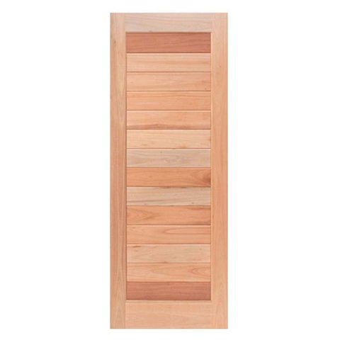 Porta de Madeira Maciça Pe31 de Eucalipto Linha Popular Esel Esquadrias - 2.10 (a) X 0.90 (l)