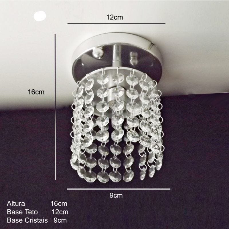 Lustres Tipo Plafon Teto Cristal Importado Rd - 2