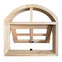 Ver imagem 2 de Janela de Madeira Vitro Máximo Ar em Arco Madeira Eucalipto Bat 10 Cm Copa Verde Madeiras-060lx060a