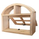 Ver imagem 3 de Janela de Madeira Vitro Máximo Ar em Arco Madeira Eucalipto Bat 10 Cm Copa Verde Madeiras-060lx060a