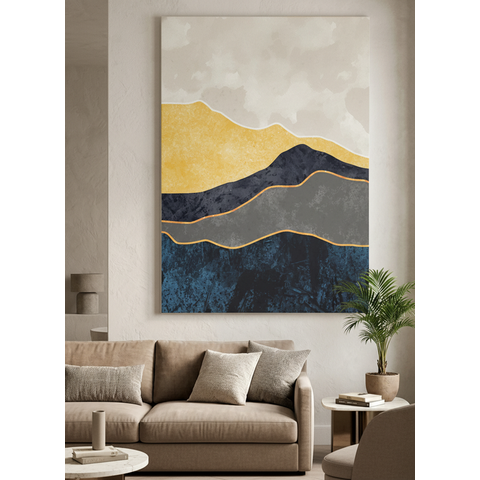 Quadro Decorativos Sala de Estar Grande em Tecido Canvas Grande 130x90