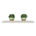 Ver imagem 1 de Prateleira Reta Decorativa 180x20 Mdf com Suporte Invisível Plancasa:off White