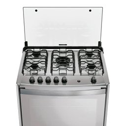 Fogão 5 Bocas Dako Magister Inox Style com Frente em Vidro Espelhado Bivolt - 3 Fogão 5 Bocas Dako Magister Inox Style com Frente em Vidro Espelhado Bivolt - 3