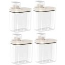 Ver imagem 1 de 4 Dispensers para Produtos de Limpeza Amaciante e Sabão Líquido 1,5l Flow Bege ou