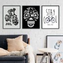 Ver imagem 2 de Kit 3 Quadros Decorativos Cantinho do Ciclista 33x24cm:madeira Preta