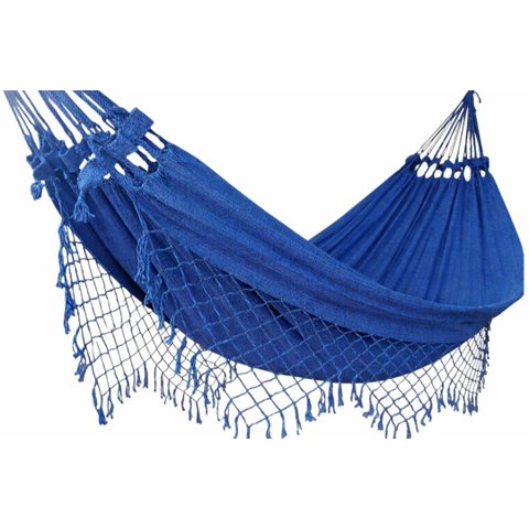 Rede de Dormir Descanso Casual Pernambucana Azul Mesclado