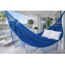Ver imagem 2 de Rede de Dormir Descanso Casual Pernambucana Azul Mesclado