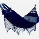 Ver imagem 1 de Rede de Dormir Descanso Casual Pernambucana Azul Mesclado