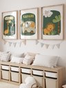Ver imagem 1 de Kit 3 Quadros Decorativos Infantil Animais Safari No1