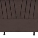 Ver imagem 4 de Cabeceira Estofada Cama Queen 160cm Bélgica A01 Suede Marrom