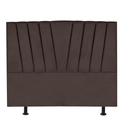 Ver imagem 1 de Cabeceira Estofada Cama Queen 160cm Bélgica A01 Suede Marrom