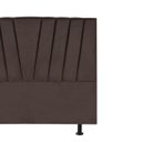 Ver imagem 5 de Cabeceira Estofada Cama Queen 160cm Bélgica A01 Suede Marrom