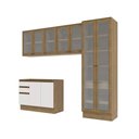 Ver imagem 2 de Lavanderia Modulada Kappesberg Celeste 4 Peças Nogueira/branco 272cm