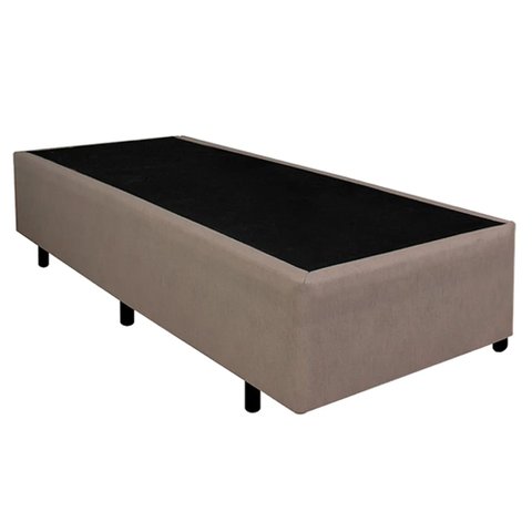 Cama Box Solteirão Sintético Bege Emth 96x203x40