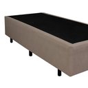 Ver imagem 3 de Cama Box Solteirão Sintético Bege Emth 96x203x40