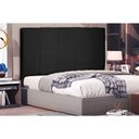Ver imagem 3 de Cabeceira Casal 1,40m Ravenna Suede - Pallazio - Preto