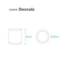 Ver imagem 2 de Lixeira Decorada Branca com Pena de Pavão