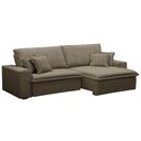 Ver mais imagens de Sofá Retrátil Reclinável para Sala 3 Lugares 230cm Varsov F04 Veludo Amêndoa - Lyam Decor