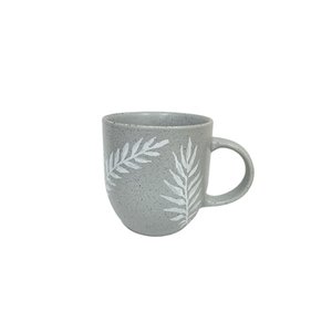 Caneca Chá Cerâmica Anastásia 397ml Cinza