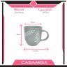 Caneca Chá Cerâmica Anastásia 397ml Cinza - 2